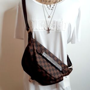 Checkered Fanny+FREE "BLESSED"TShirt